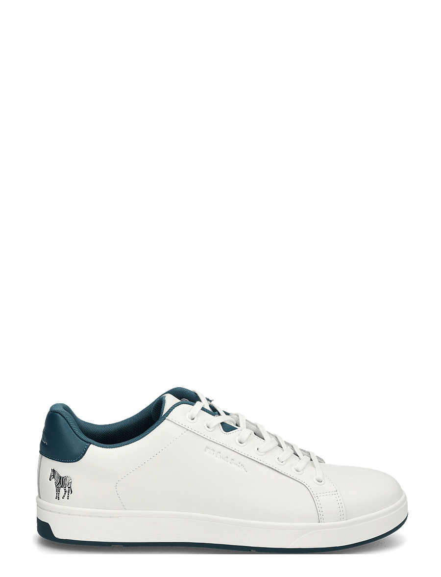 PS Paul Smith - MENS SHOE ALBANY WHITE TURQUOISE SPOILER - madala säärega - 01_white - 2