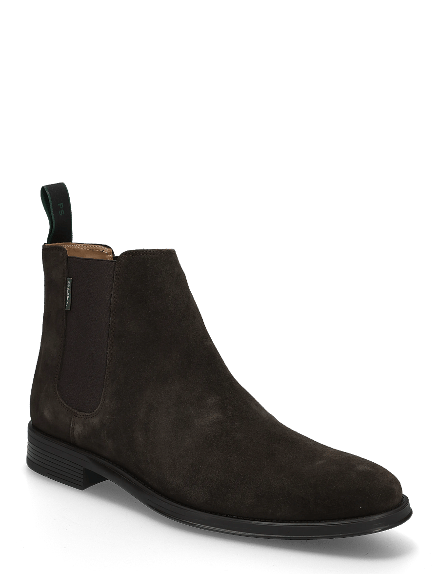 PS Paul Smith - MENS SHOE AUGUSTUS BROWN SUEDE - chelsea boots - dark brown - 0