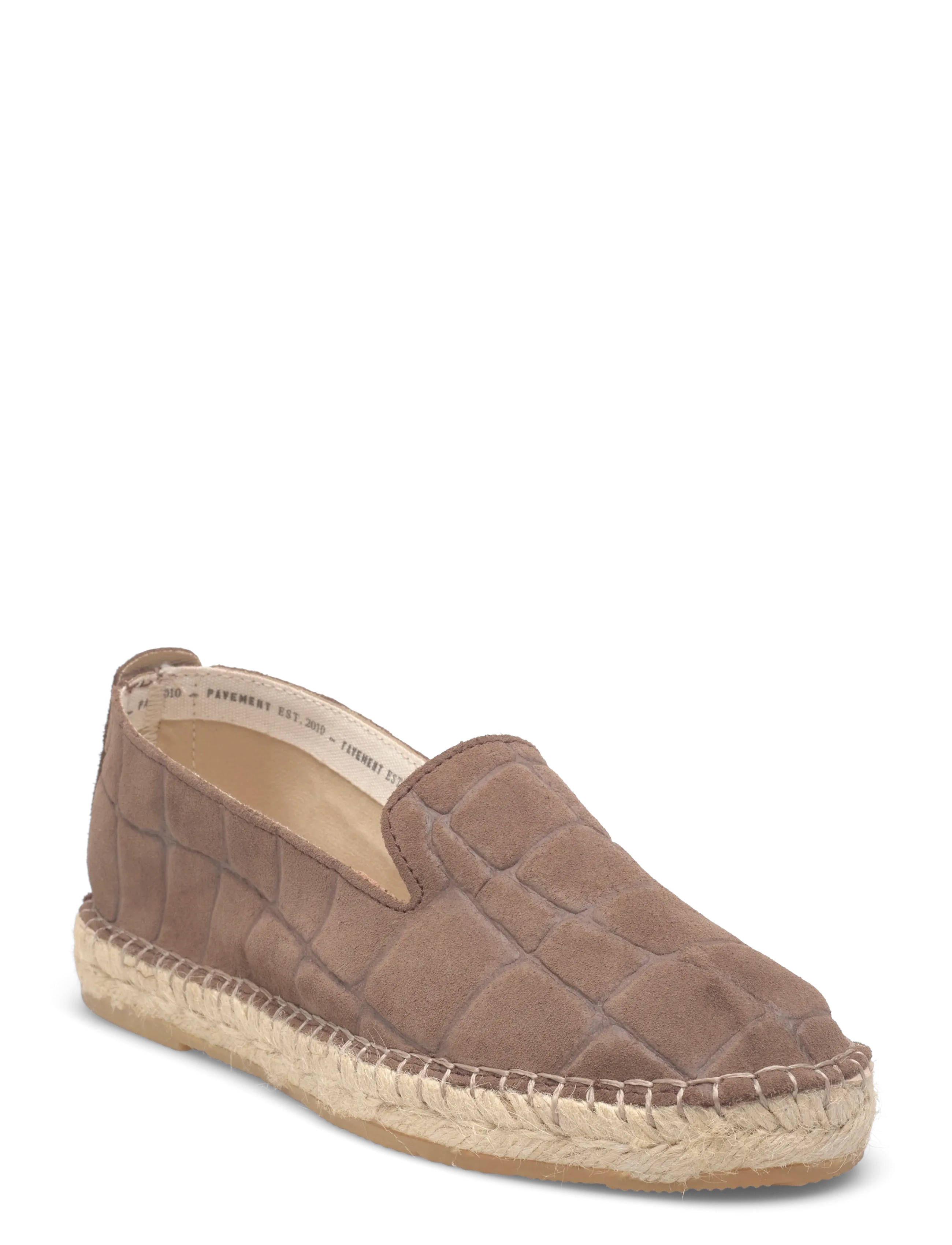 Pavement Marlin Suede Croco - Espadrilles - BROWN SUEDE / brown