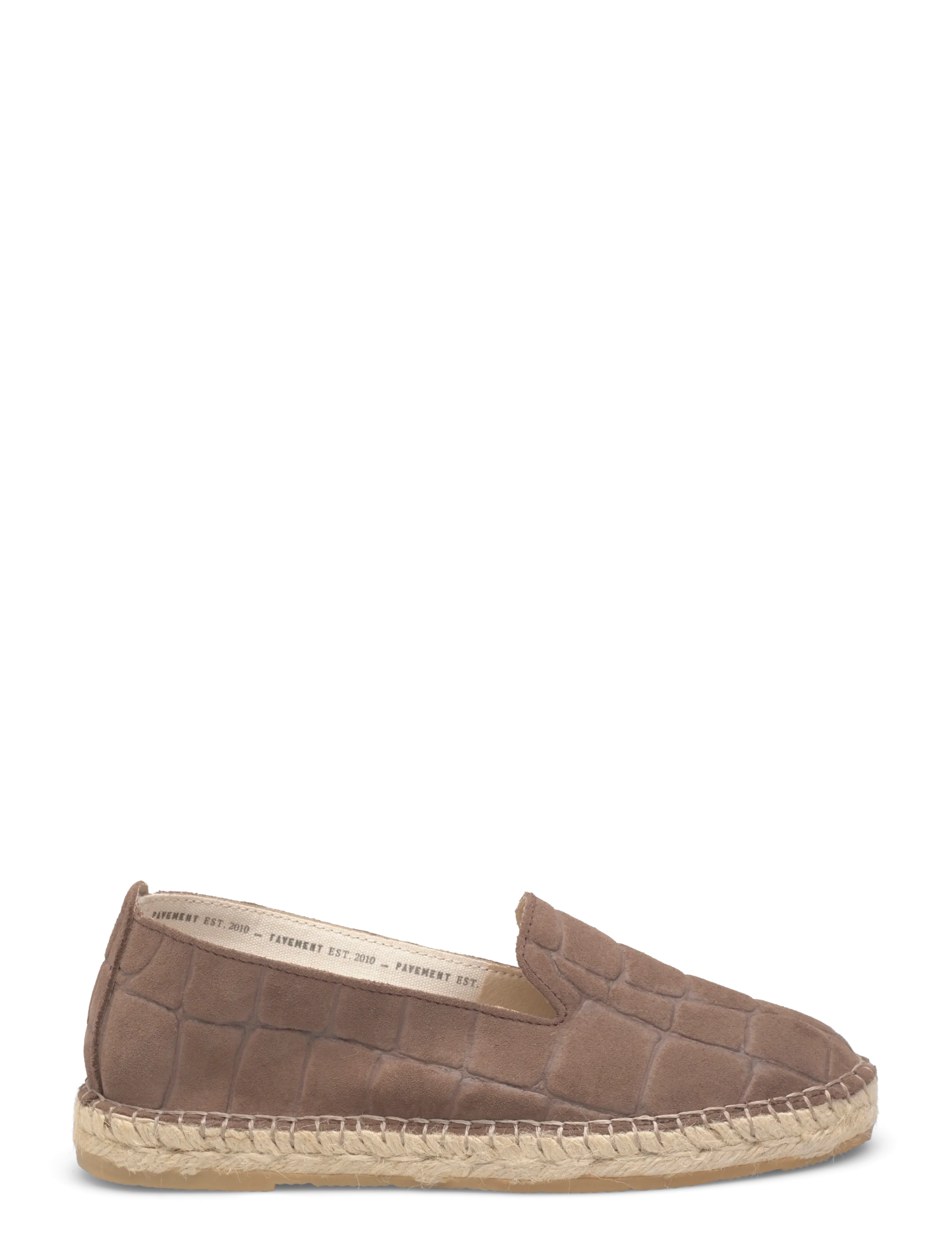 Pavement - Marlin Suede Croco - espadrillos - brown suede - 1