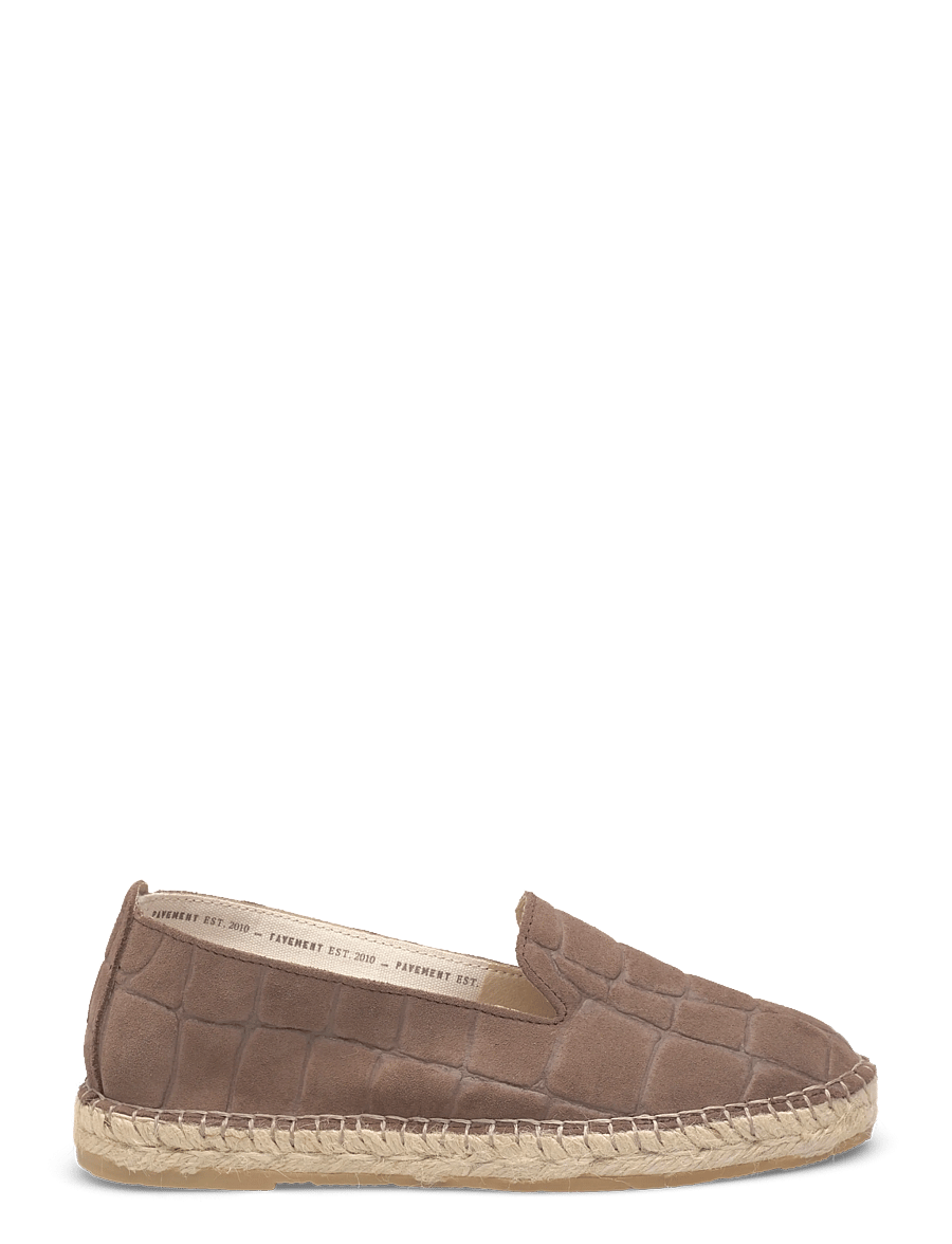 Pavement - Marlin Suede Croco - espadrilles - brown suede - 1