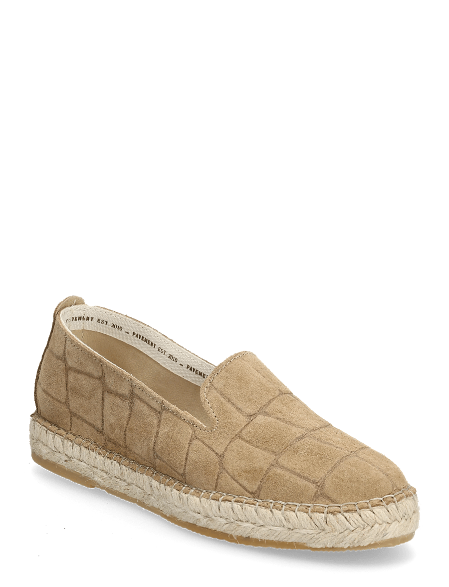 Pavement - Marlin Suede Croco - espadrillos - taupe suede - 0