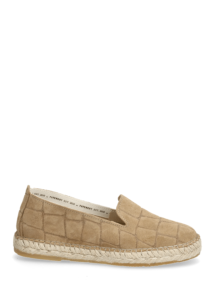 Pavement - Marlin Suede Croco - espadrillos - taupe suede - 1