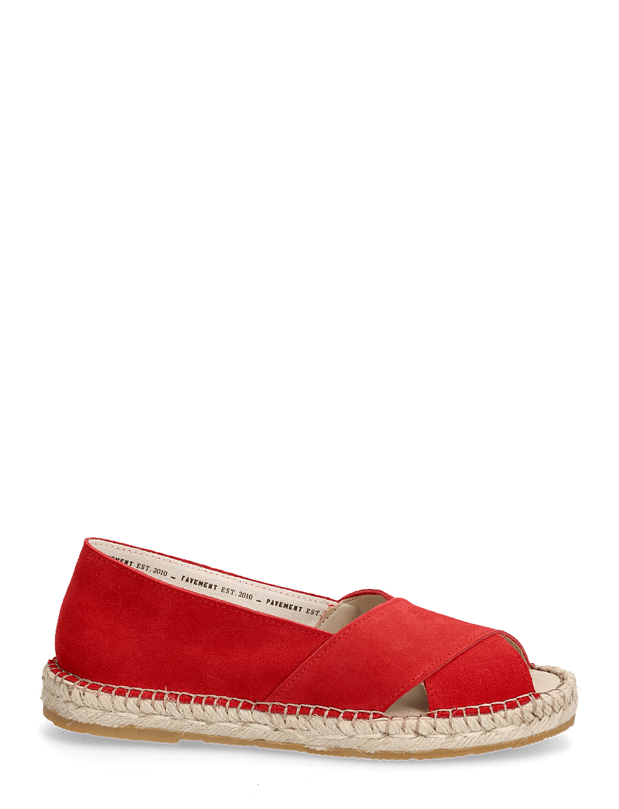 Pavement - Ginger - espadrilles - red suede - 1
