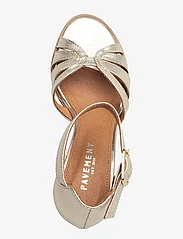 Pavement - Gillian Leather - sandaler med hæl - light gold - 3