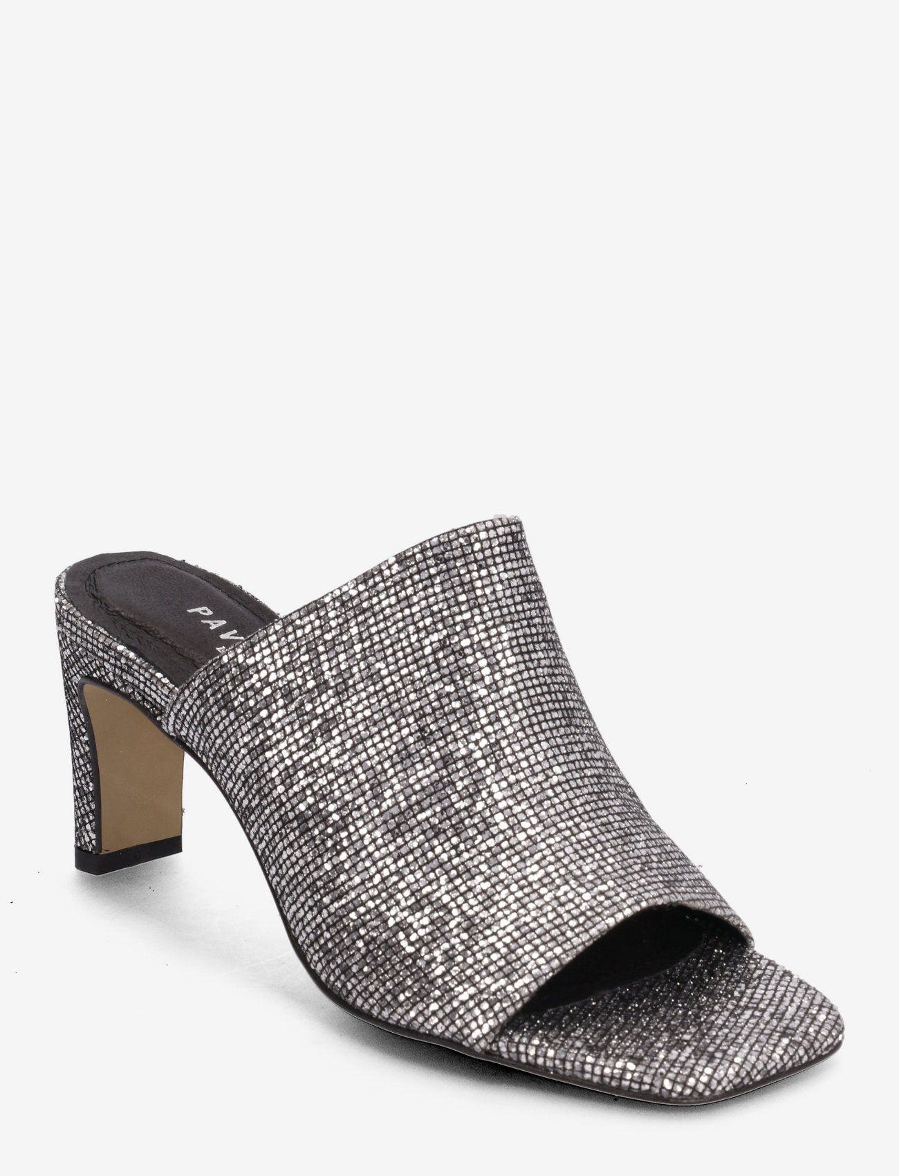Pavement - Dede Glitter - buty z odkrytą piętą na obcasach - dark silver - 0