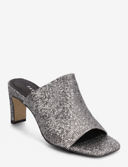 Pavement - Dede Glitter - buty z odkrytą piętą na obcasach - dark silver - 0