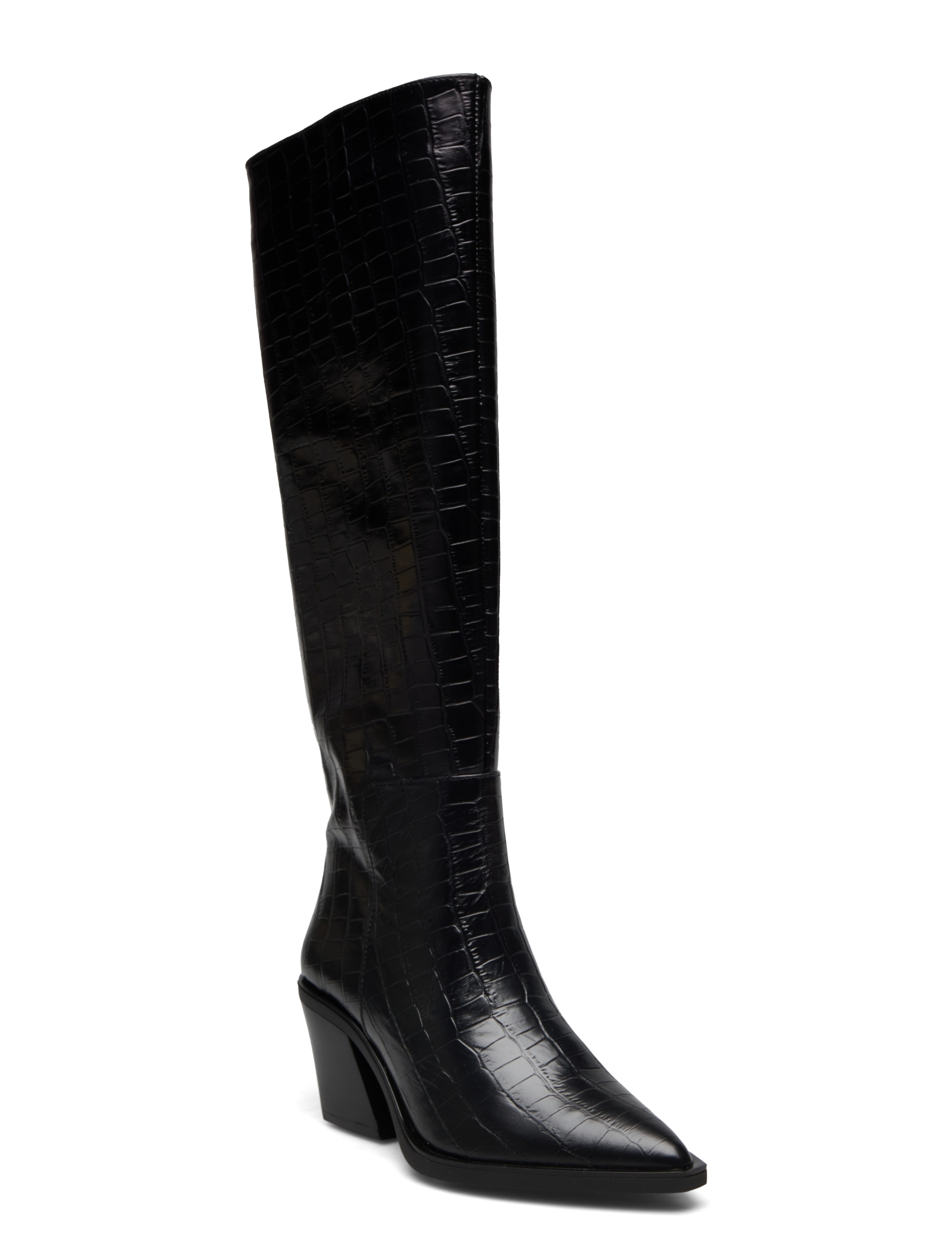 Pavement Pamarthe Croco, 40, Boots, Schwarz - Long, Frauen