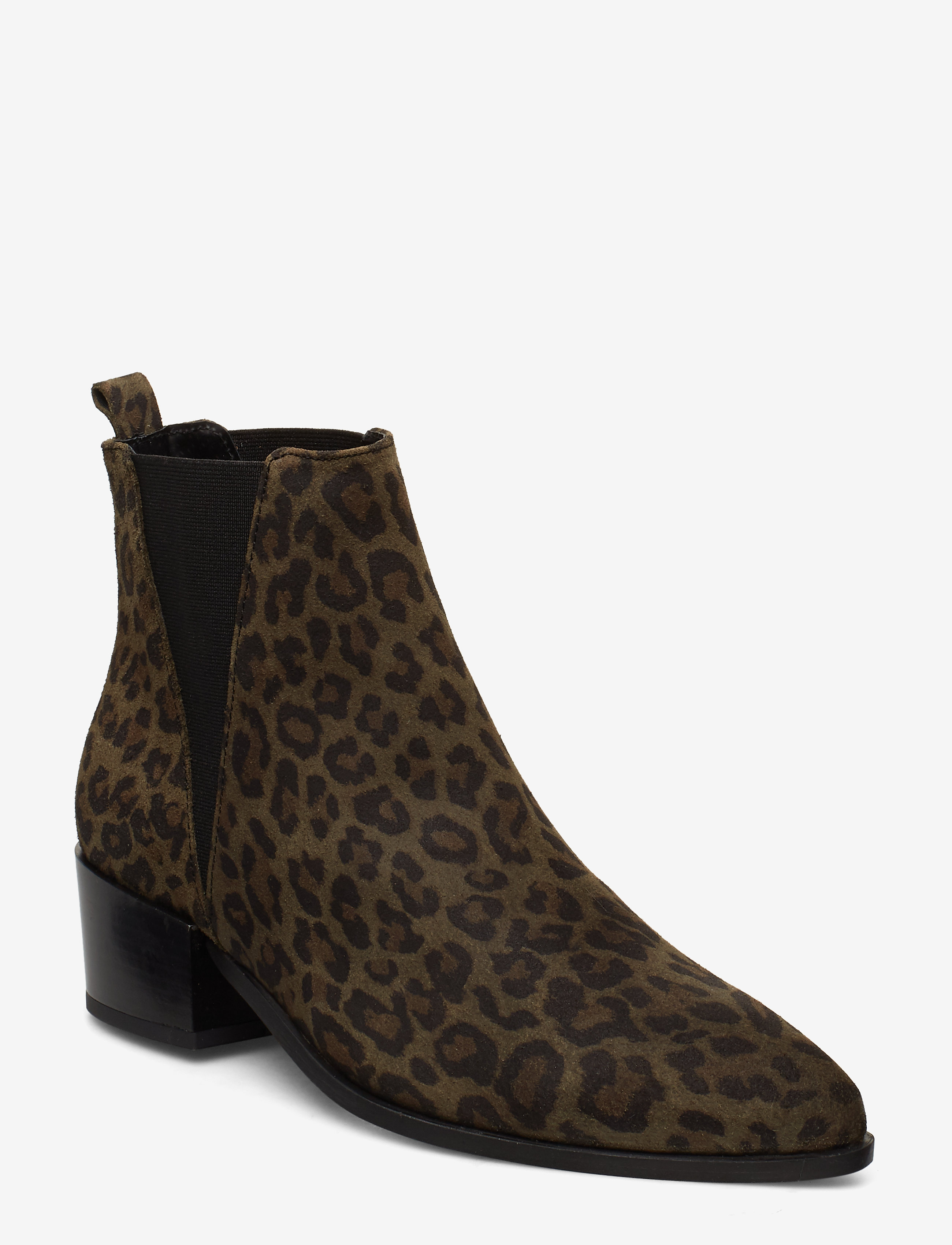 GREEN LEOPARD SUEDE