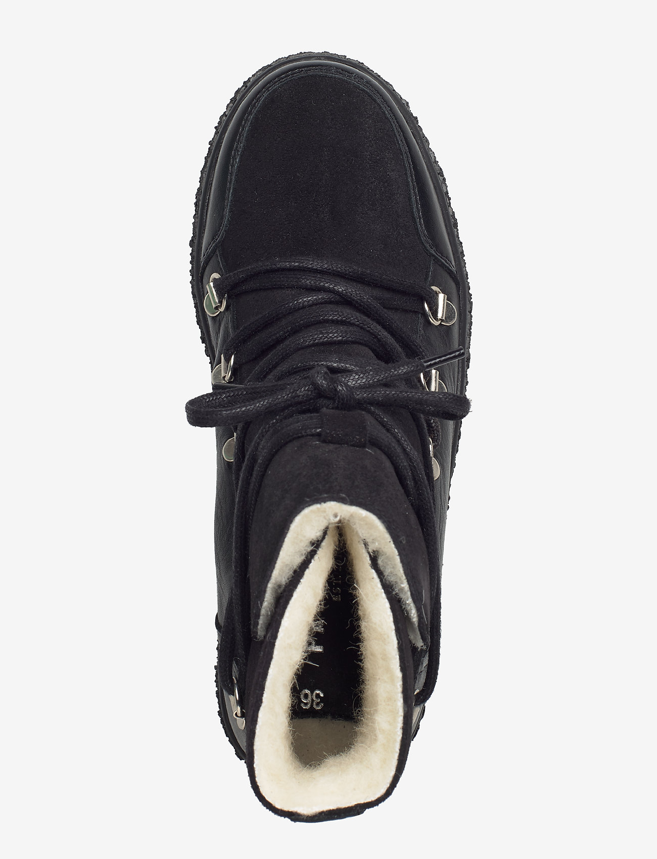 Pavement - Lola wool - laced boots - black/black - 3