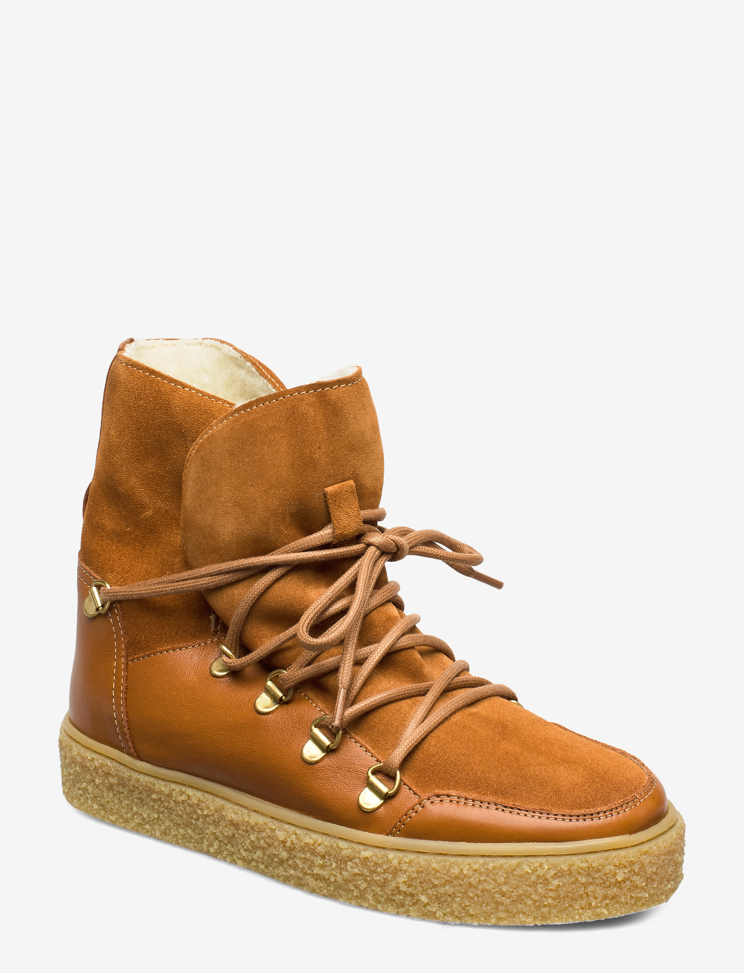 Pavement Lola Wool, 37, Ankle Boots, Braun - Laced Frauen