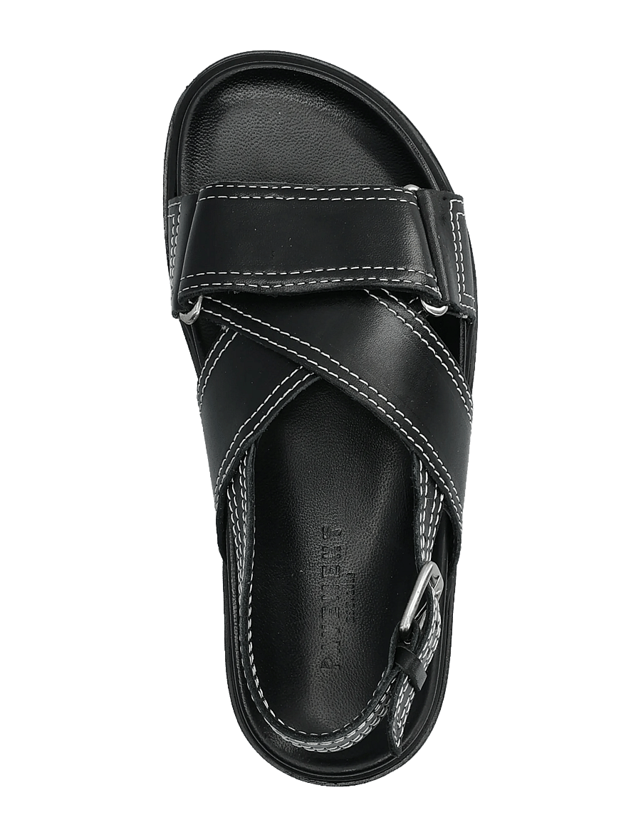 Pavement - Lava - flache sandalen - black/white - 3