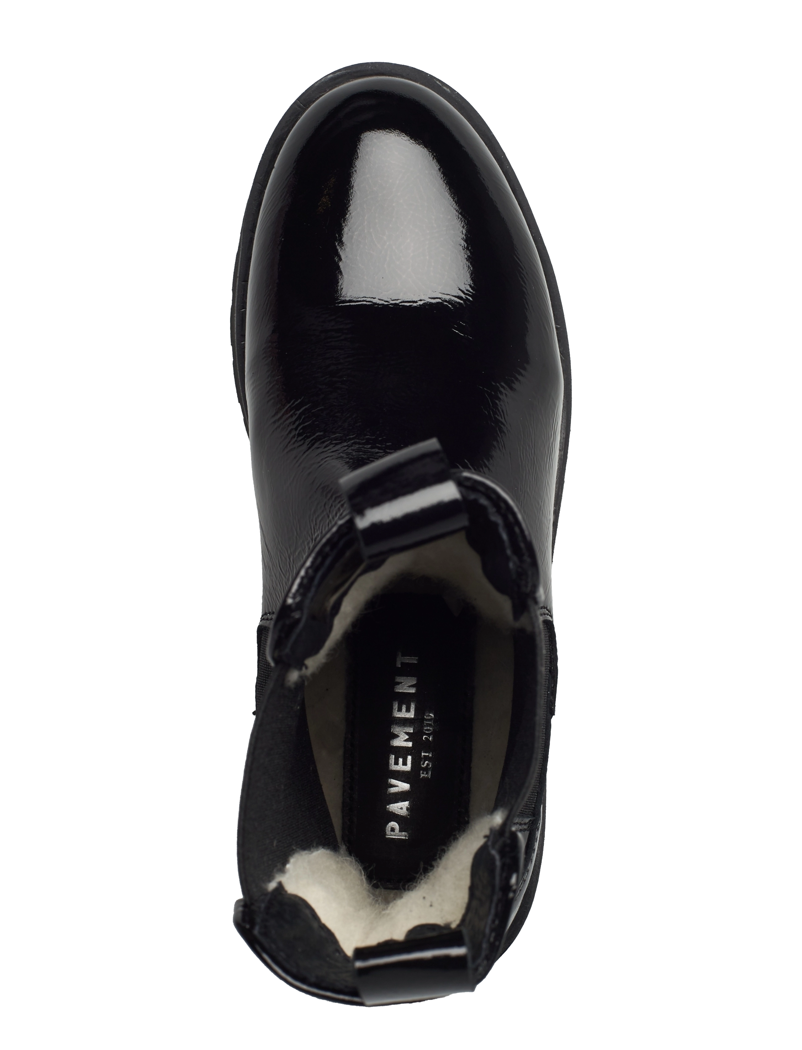 Pavement - Alaina patent wool - black patent - 3