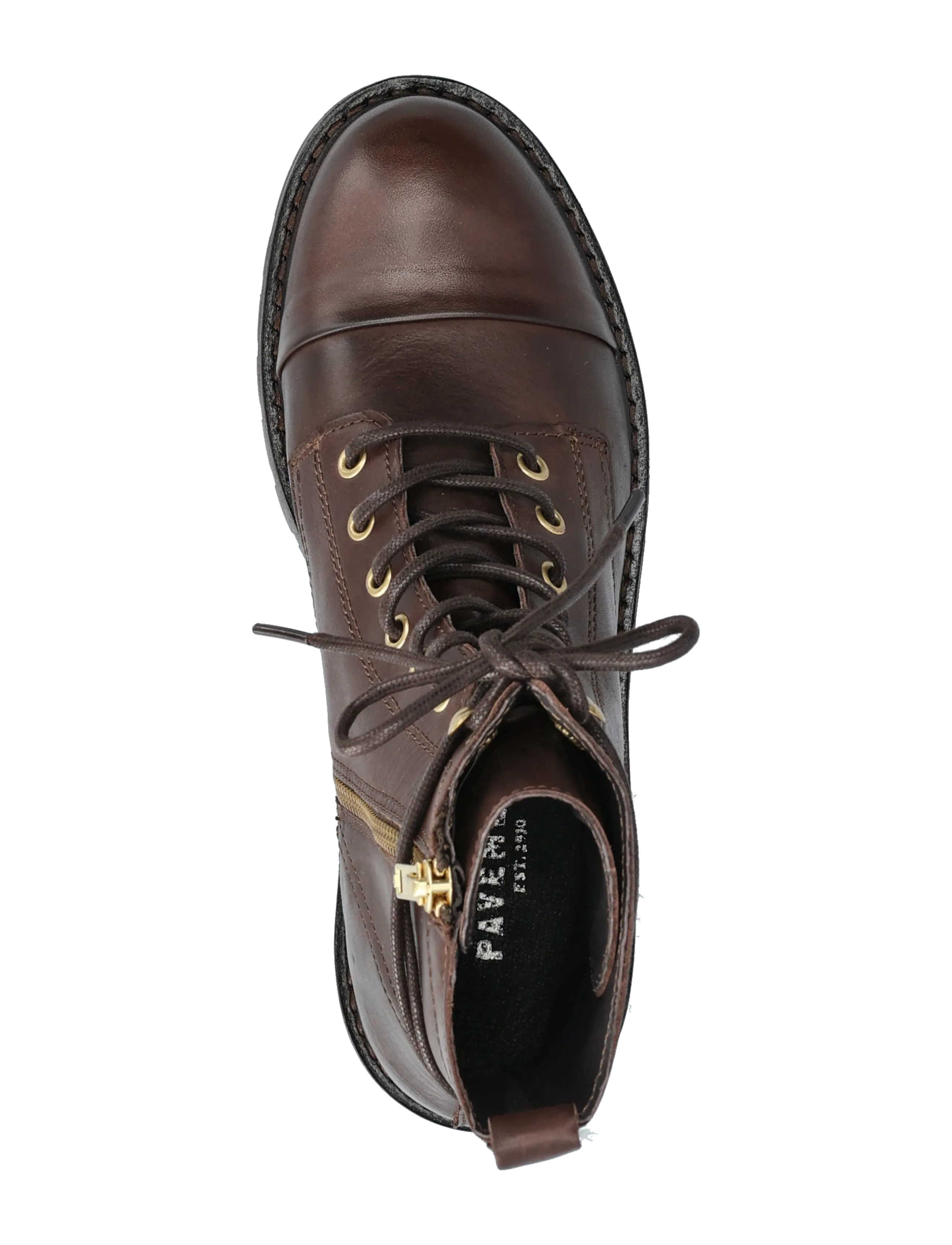 Pavement - Jana - laced boots - brown/gold - 3