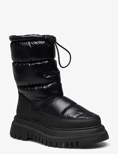 Calvin klein black 2025 leonie nylon wedge boots