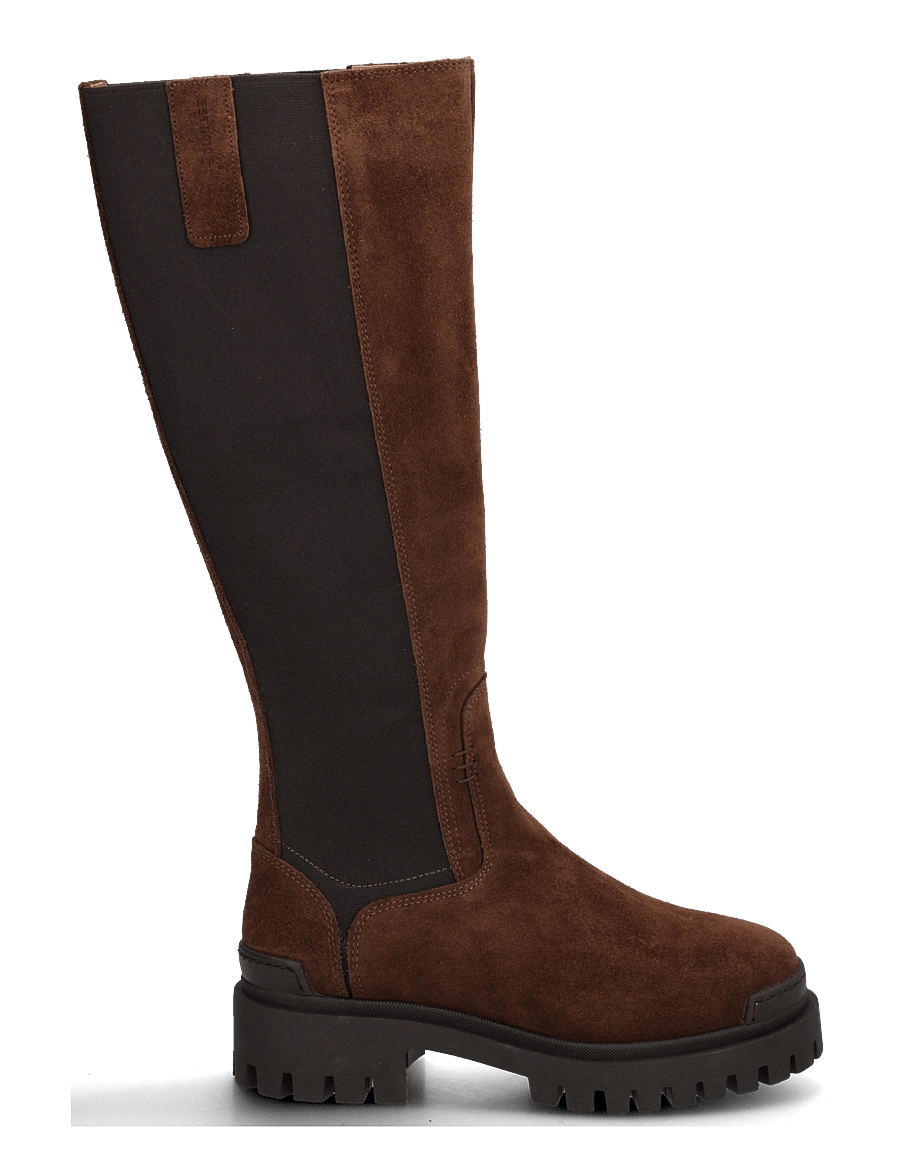 Pavement - PAMandy 1 - knähöga stövlar - brown suede - 2