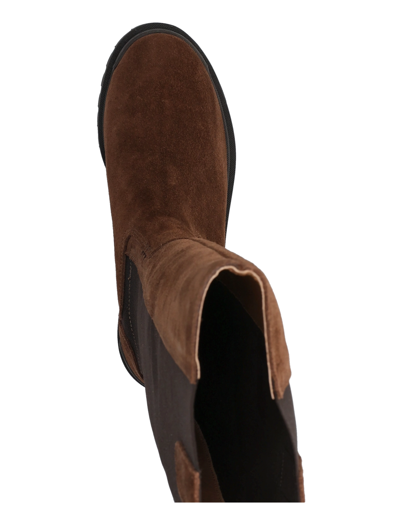 Pavement - PAMandy 1 - knähöga stövlar - brown suede - 3