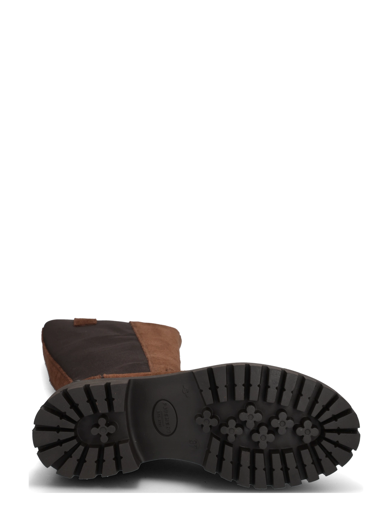 Pavement - PAMandy 1 - knähöga stövlar - brown suede - 4
