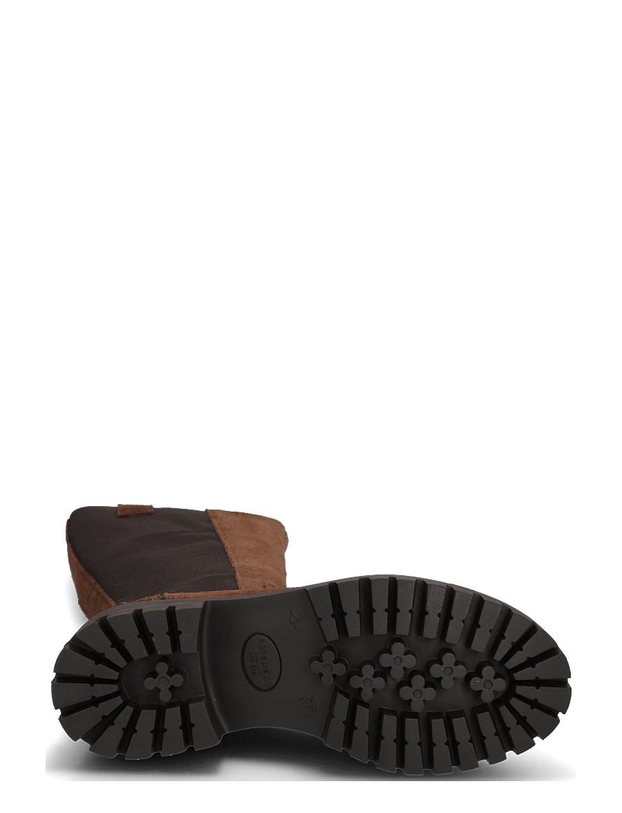 Pavement - PAMandy 1 - knähöga stövlar - brown suede - 4