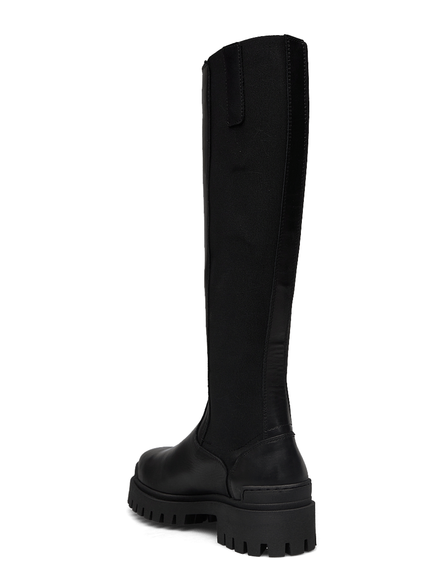Pavement - PAMandy - bottes hautes au genou - black/black - 2