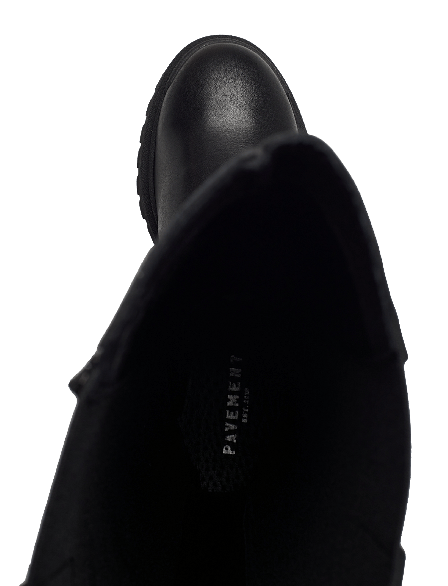 Pavement - PAMandy - bottes hautes au genou - black/black - 3