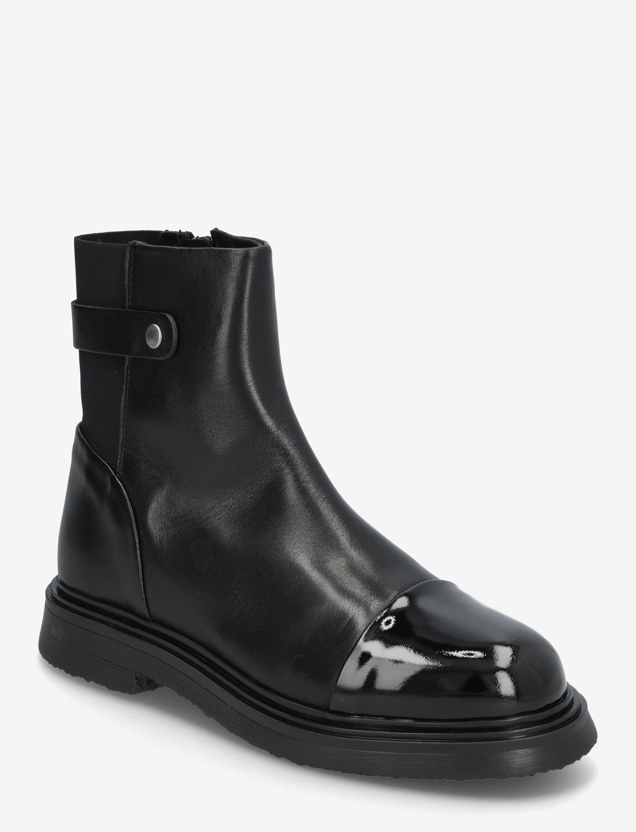 Pavement - Brooke - platta ankelboots - black/black patent - 0