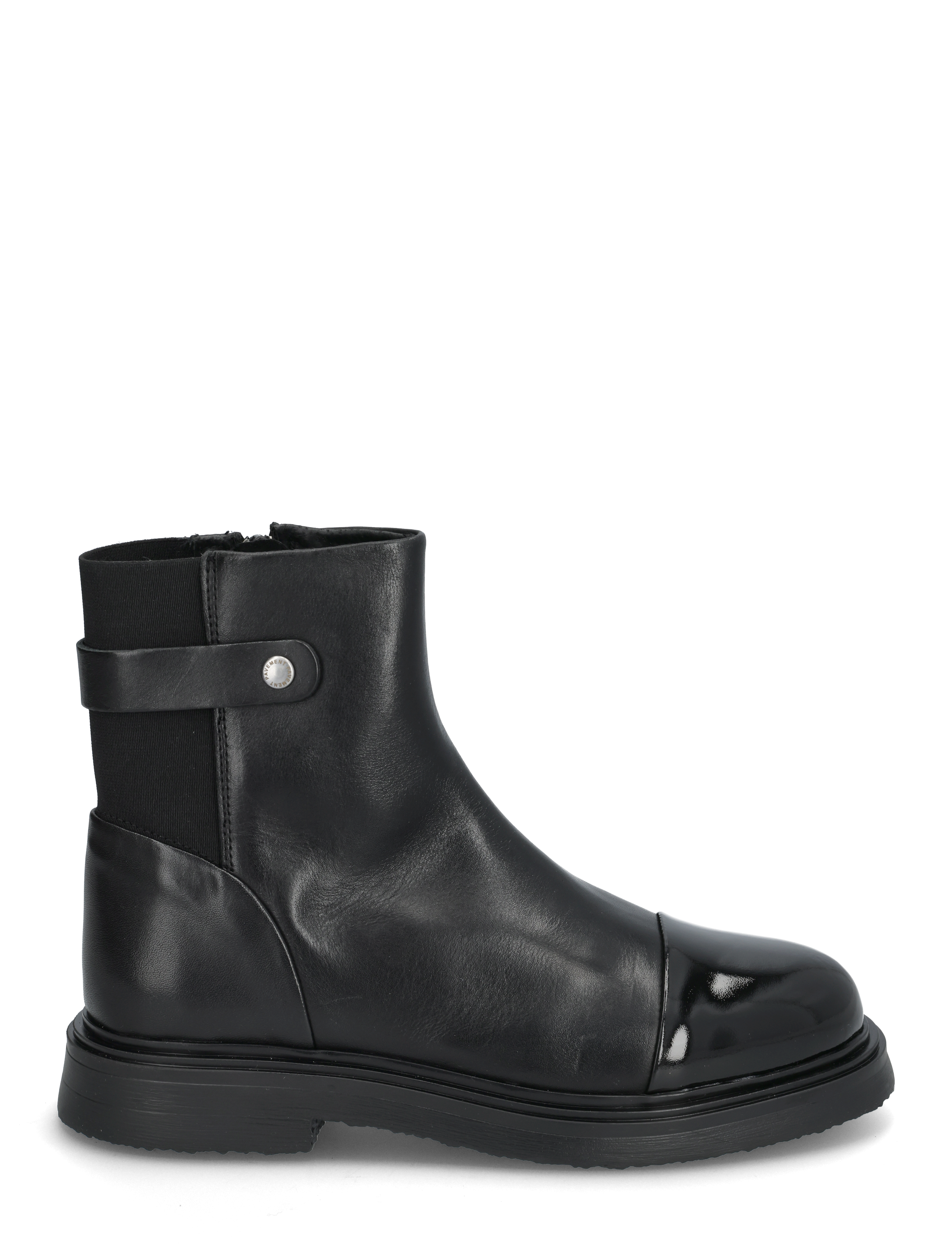 Pavement - Brooke - tasapohjaiset nilkkurit - black/black patent - 1