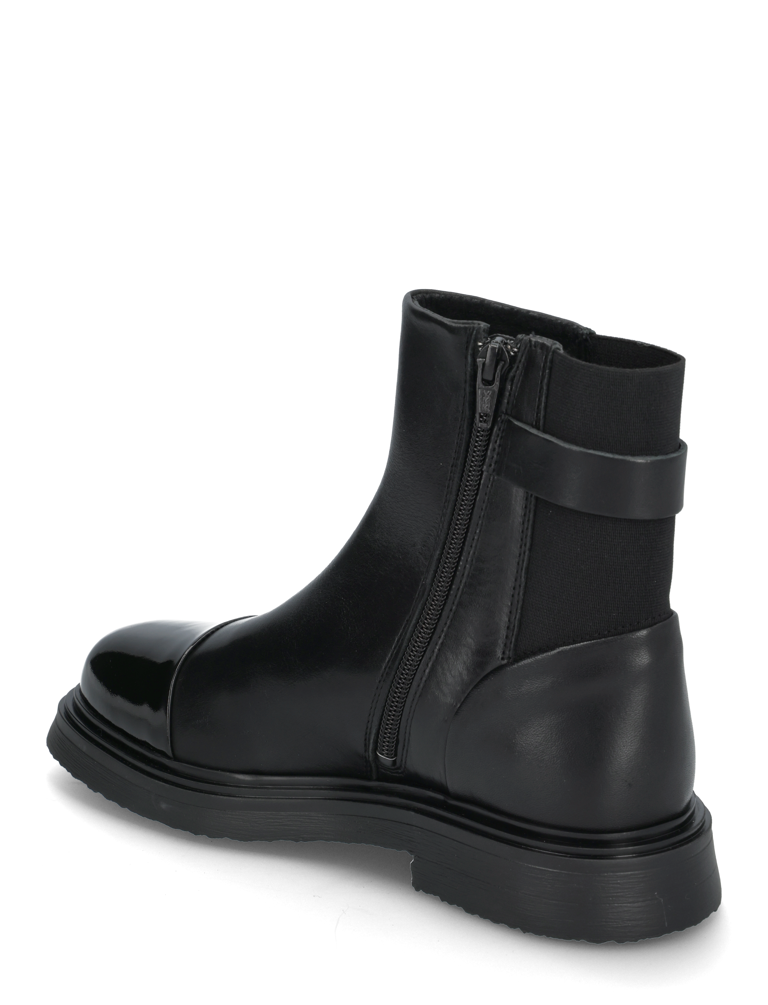 Pavement - Brooke - tasapohjaiset nilkkurit - black/black patent - 2