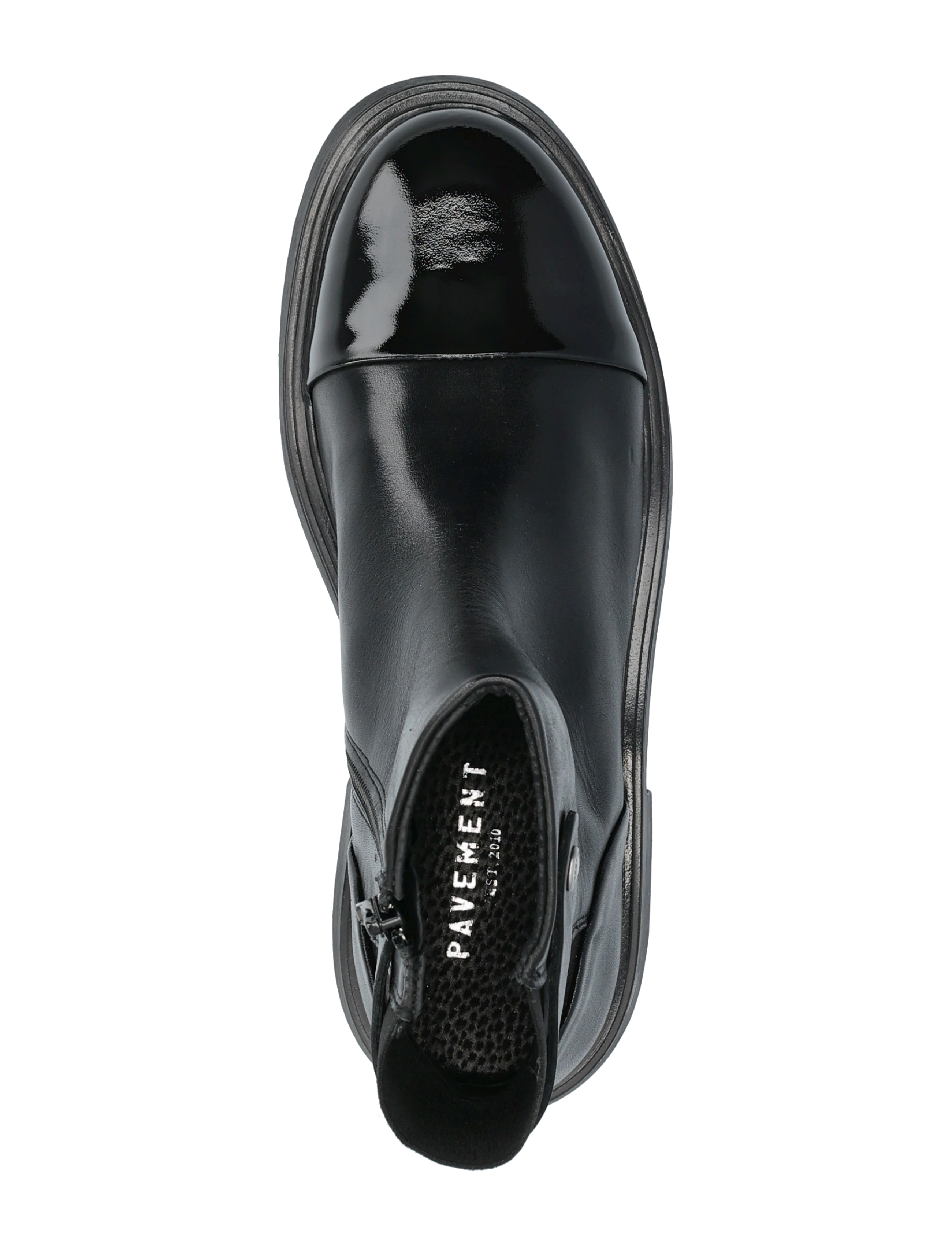 Pavement - Brooke - tasapohjaiset nilkkurit - black/black patent - 3