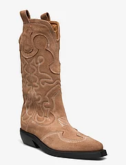 Pavement - Julianne Suede - cowboy-boots - taupe suede - 0