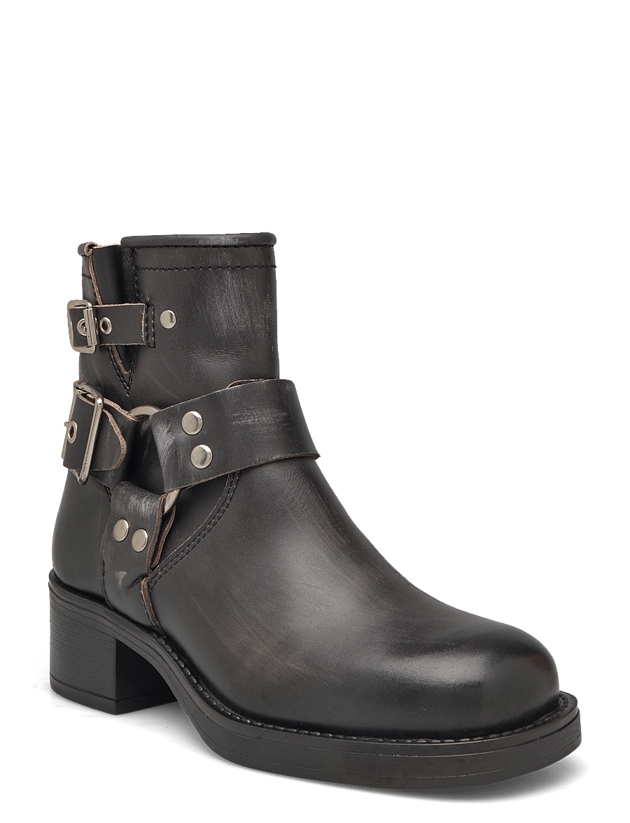 Pavement - Zevil Vintage - kontsaga poolsaapad - black matte - 0