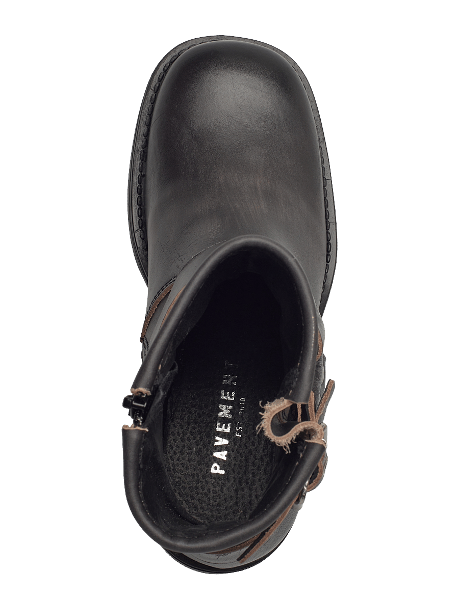 Pavement - Zevil Vintage - kontsaga poolsaapad - black matte - 3