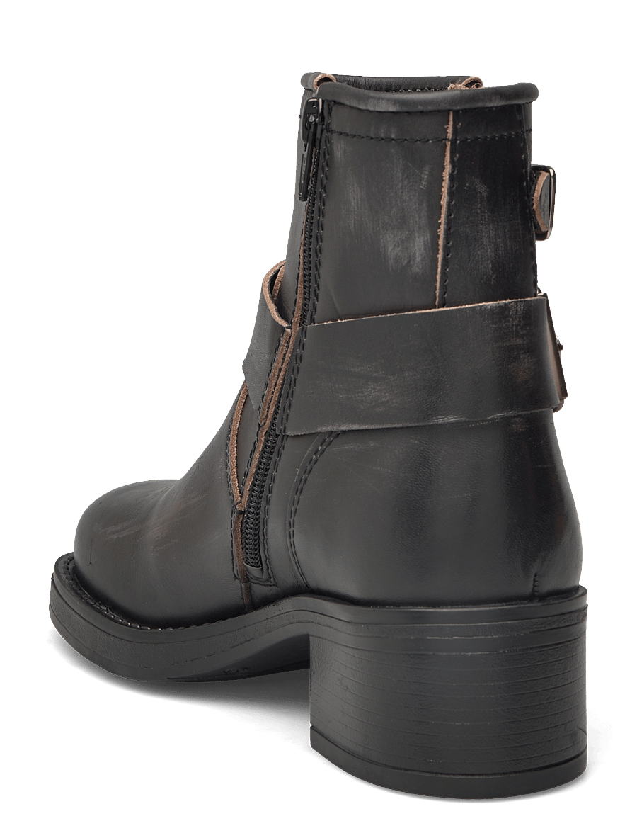 Pavement - Zevil Vintage - kontsaga poolsaapad - black matte - 4
