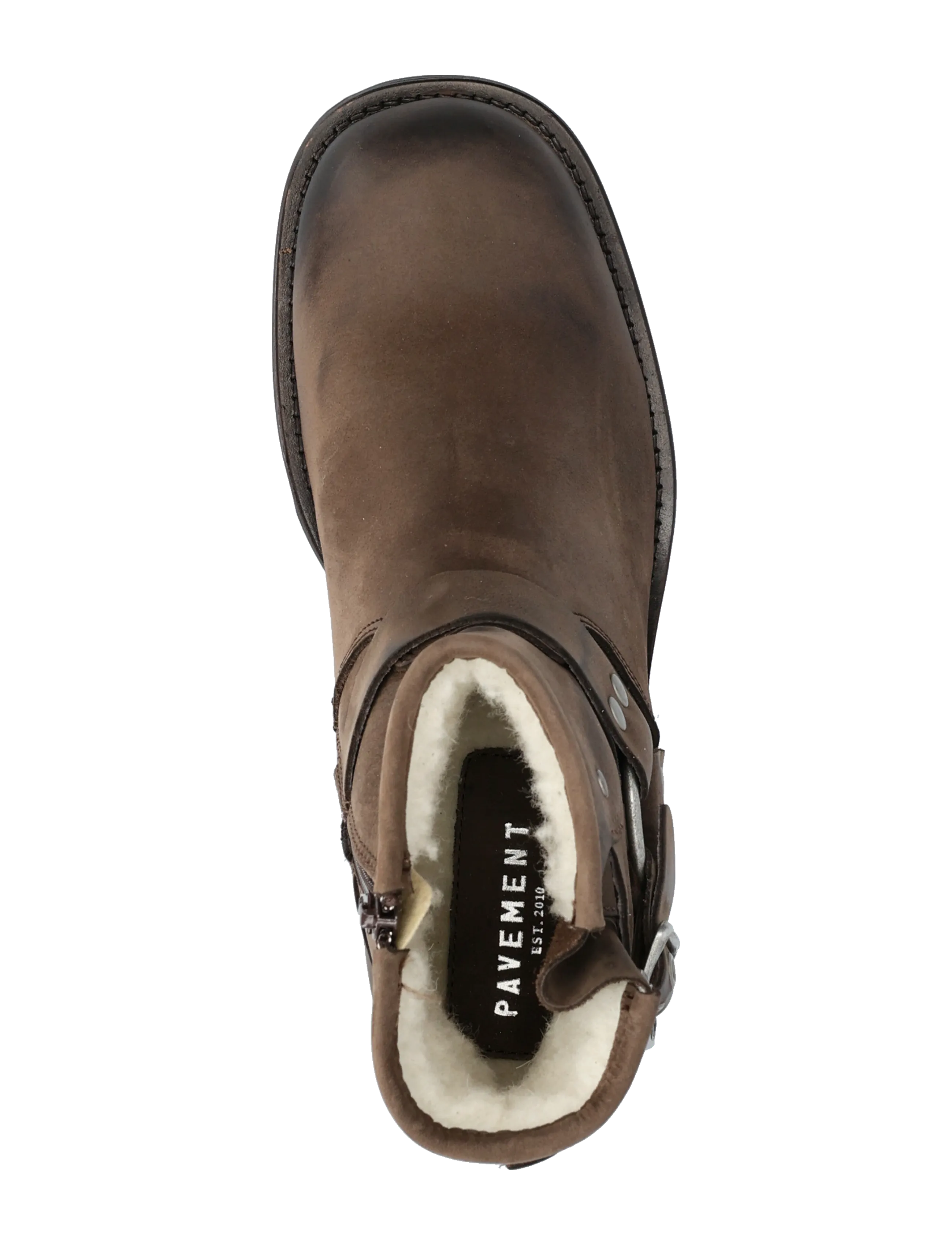 Pavement - Zevil Vintage Wool - høj hæl - brown matte - 3