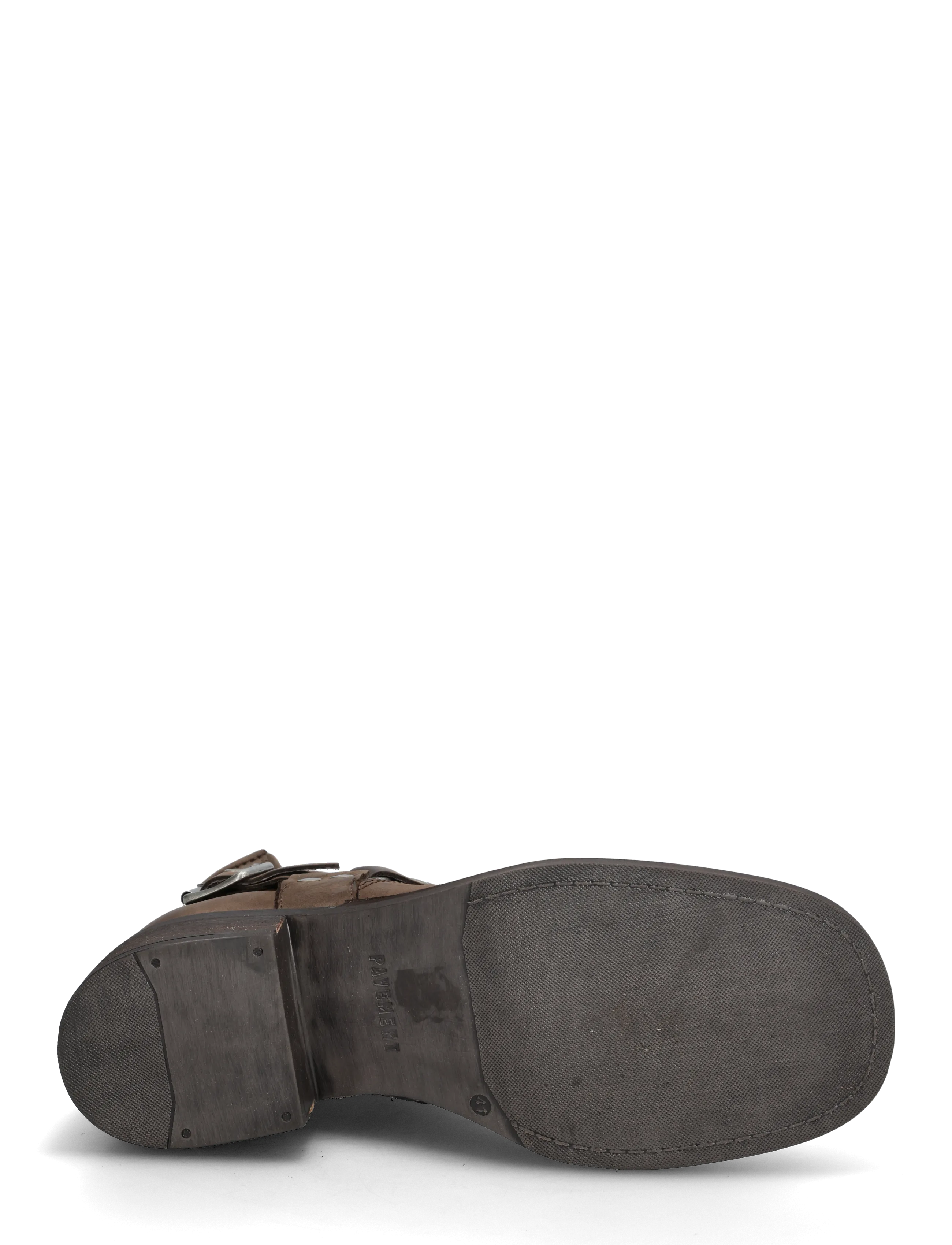 Pavement - Zevil Vintage Wool - høj hæl - brown matte - 4