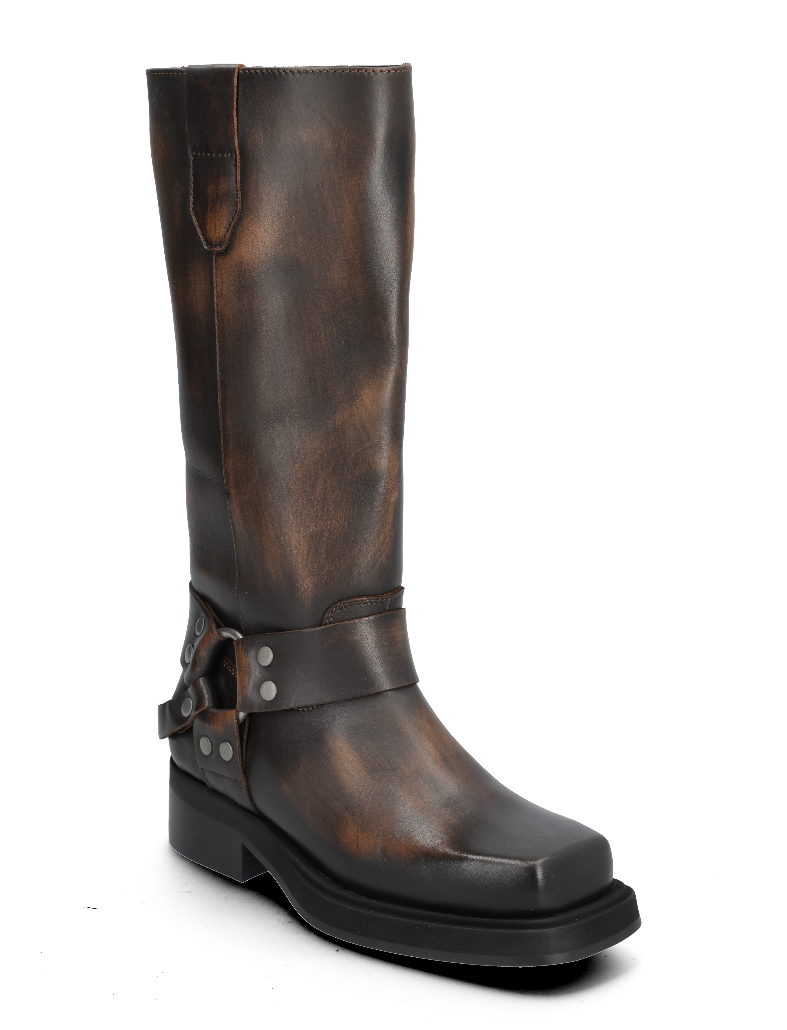 Pavement Angelina Vintage - Langskaftede støvler - BROWN MATTE / brown