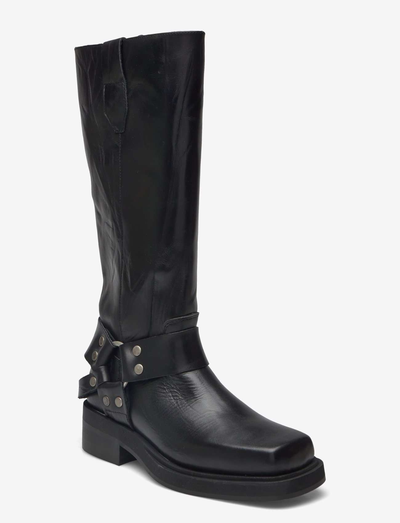 Pavement - Angelina - kniehohe stiefel - black crinkle - 0