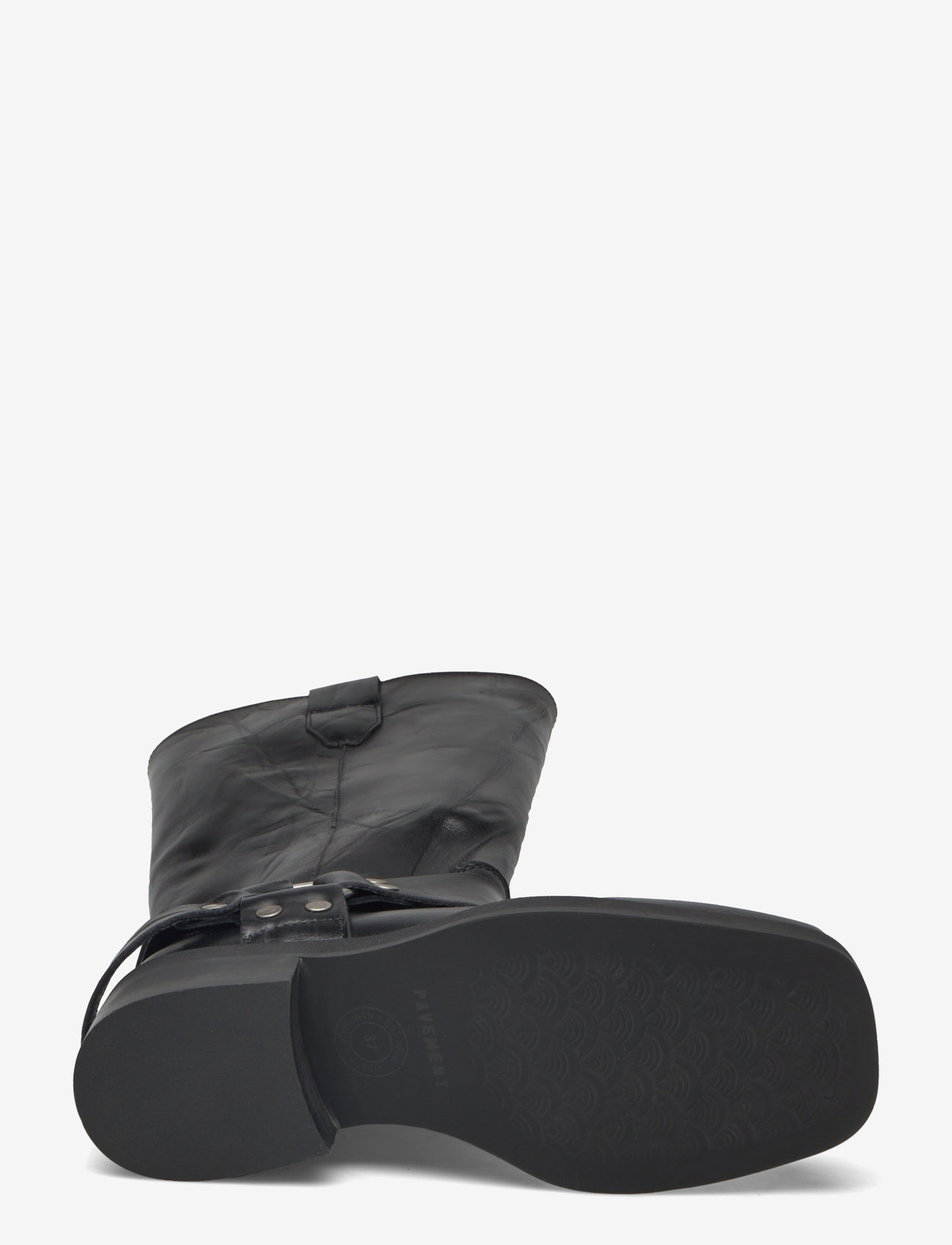 Pavement - Angelina - kniehohe stiefel - black crinkle - 4