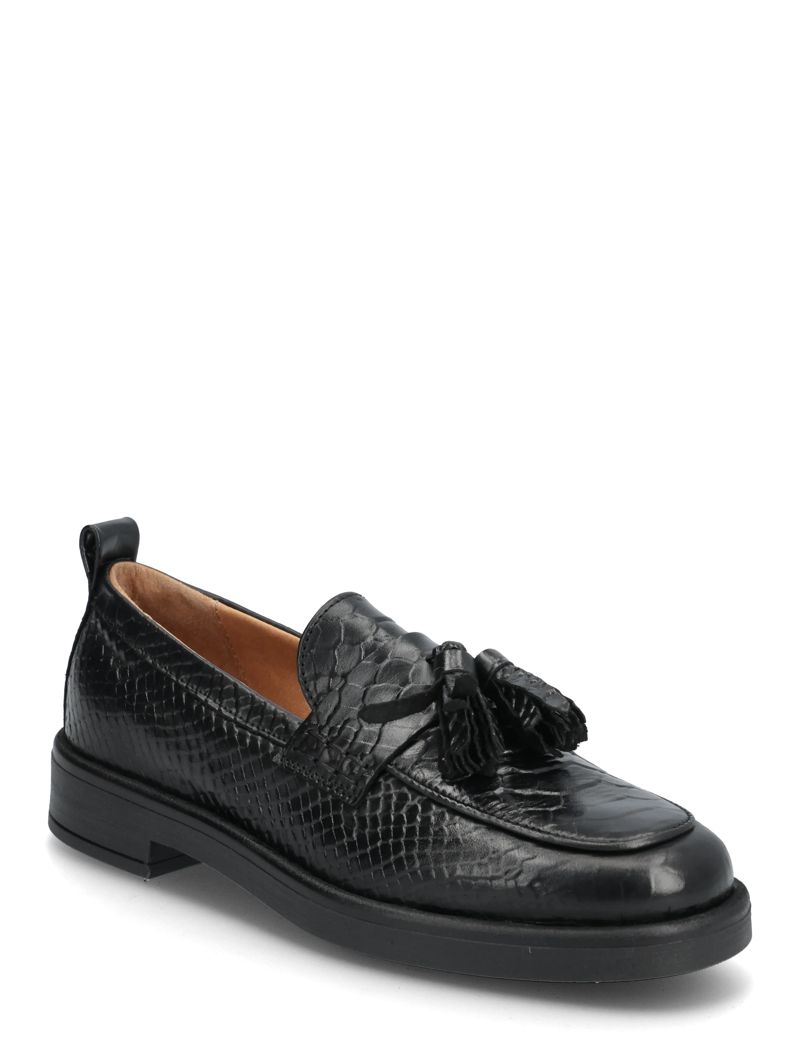 Shelly Tassel Croco - BLACK CROCO