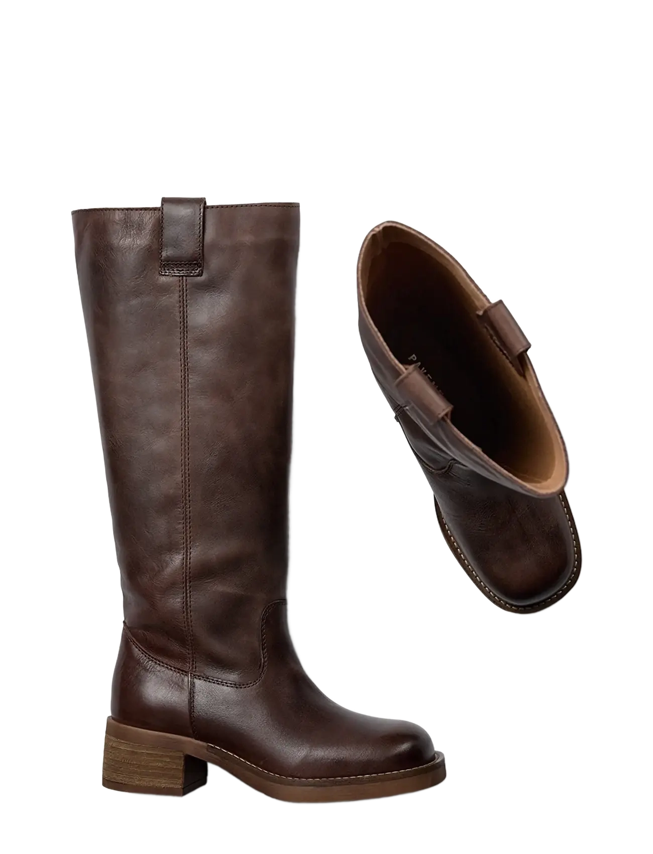 Pavement - Annika Vintage - langskaftede støvler - brown - 4