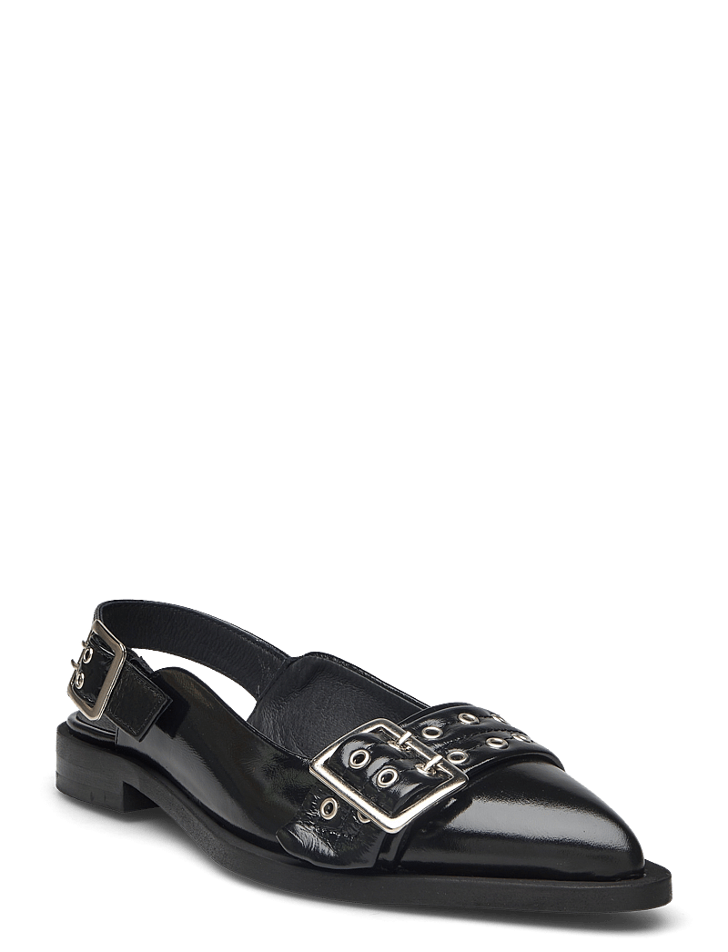 Pavement - Saso Slingback - platta slingbacks - black patent - 0