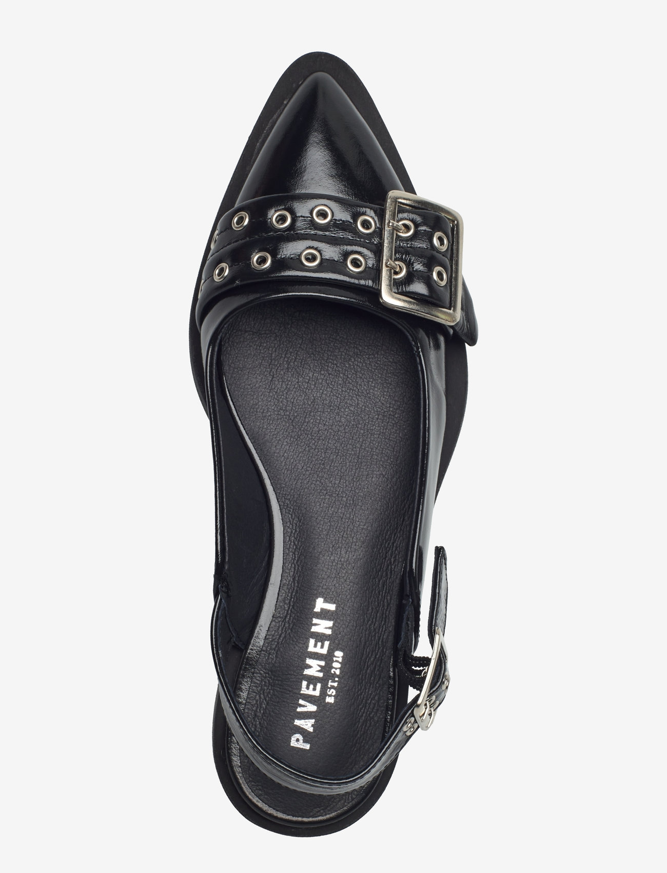 Pavement - Saso Slingback - flache slingbacks - black patent - 3