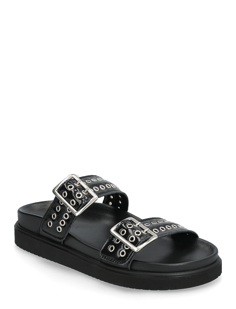 Pavement - Augusta - platta sandaler - black patent - 0