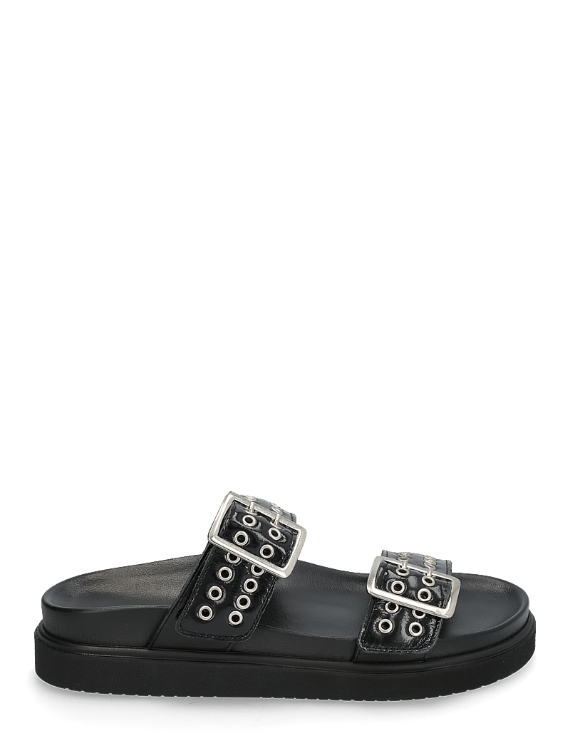 Pavement - Augusta - platta sandaler - black patent - 1