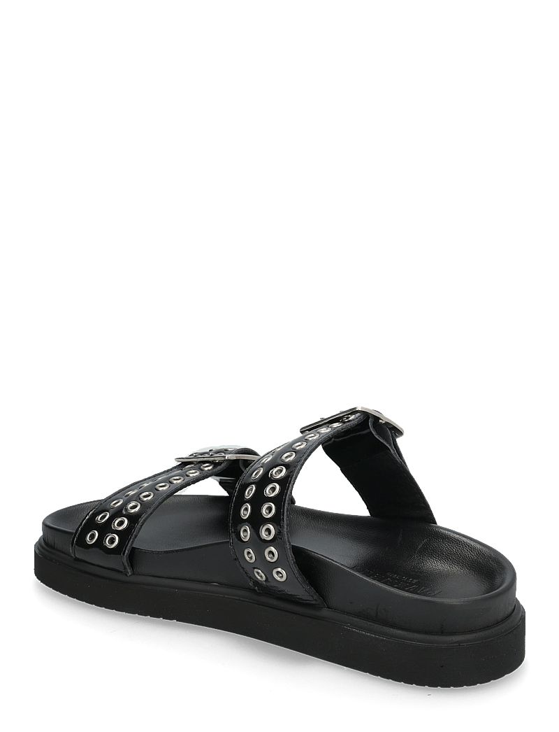 Pavement - Augusta - platta sandaler - black patent - 2