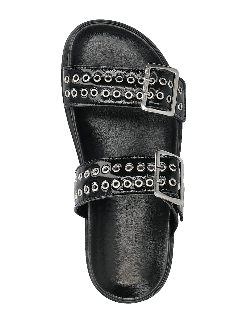 Pavement - Augusta - platta sandaler - black patent - 3