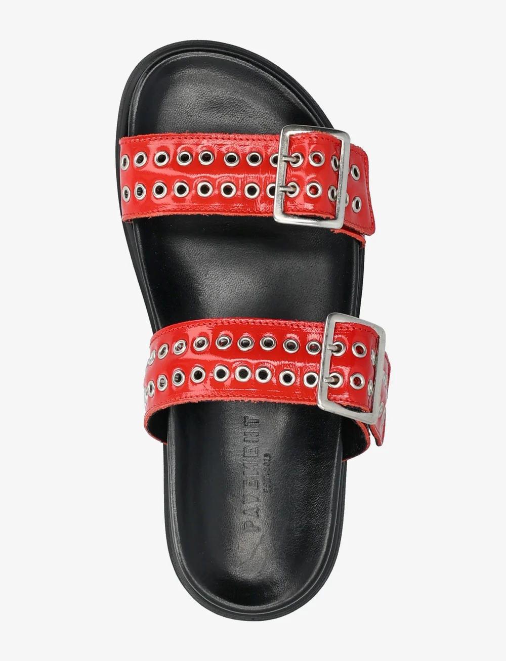 Pavement - Augusta - platta sandaler - red patent - 3