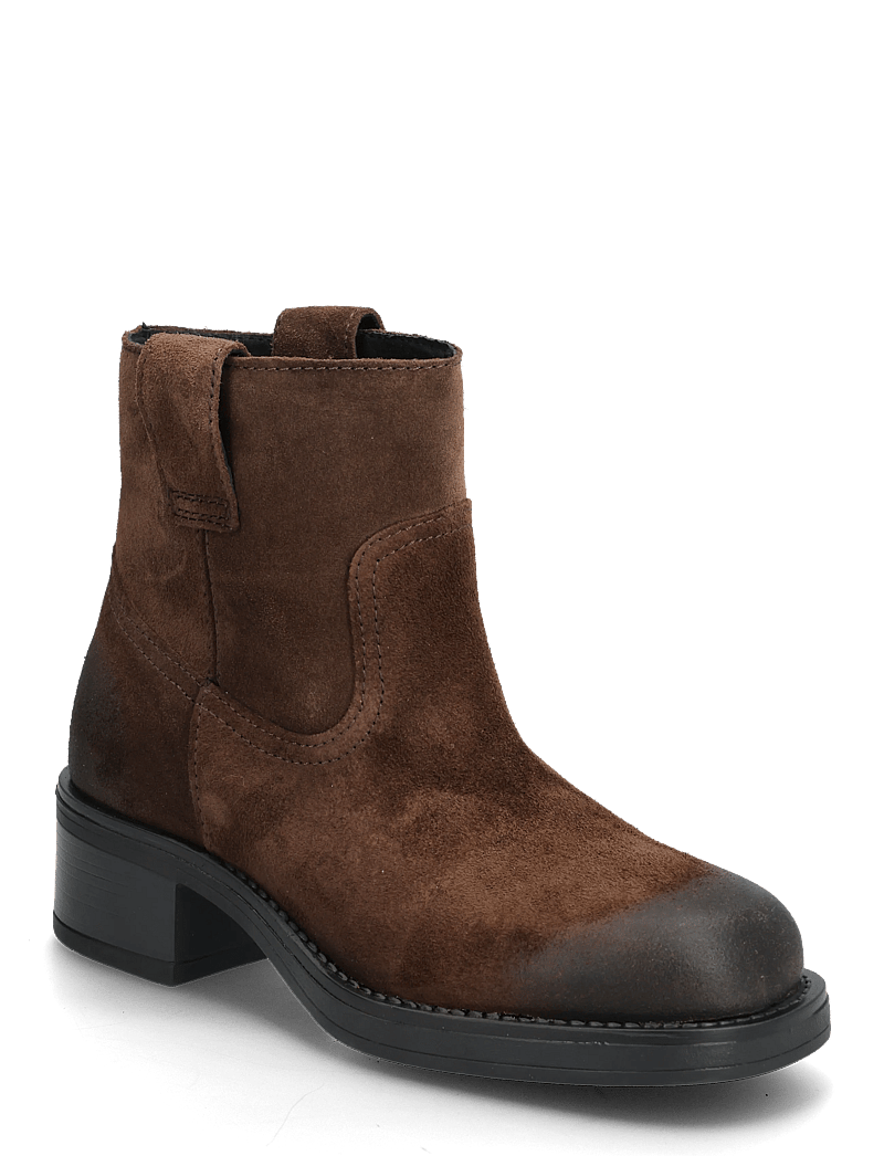 Pavement - Jenny Suede - ankelboots med hæl - brown suede - 0