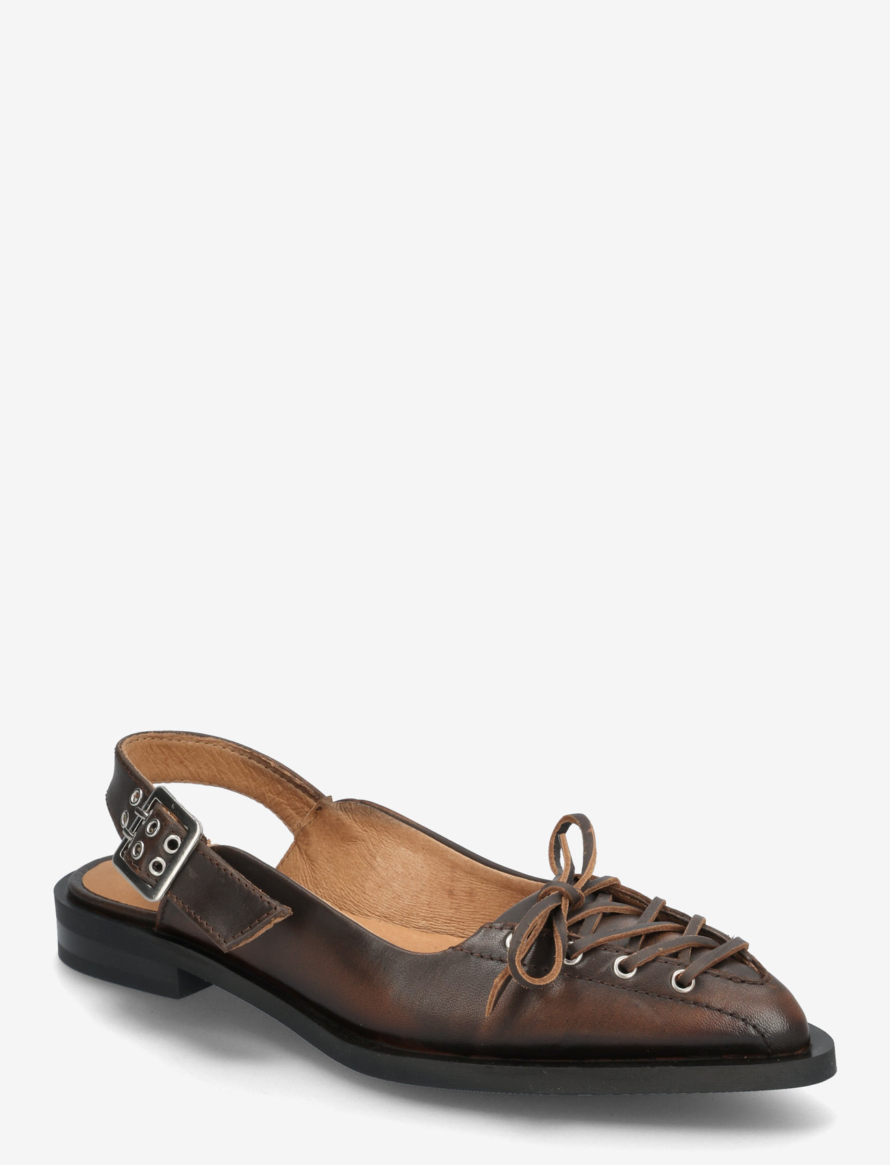 Pavement - Athena Slingback - platta slingbacks - brown matte - 0