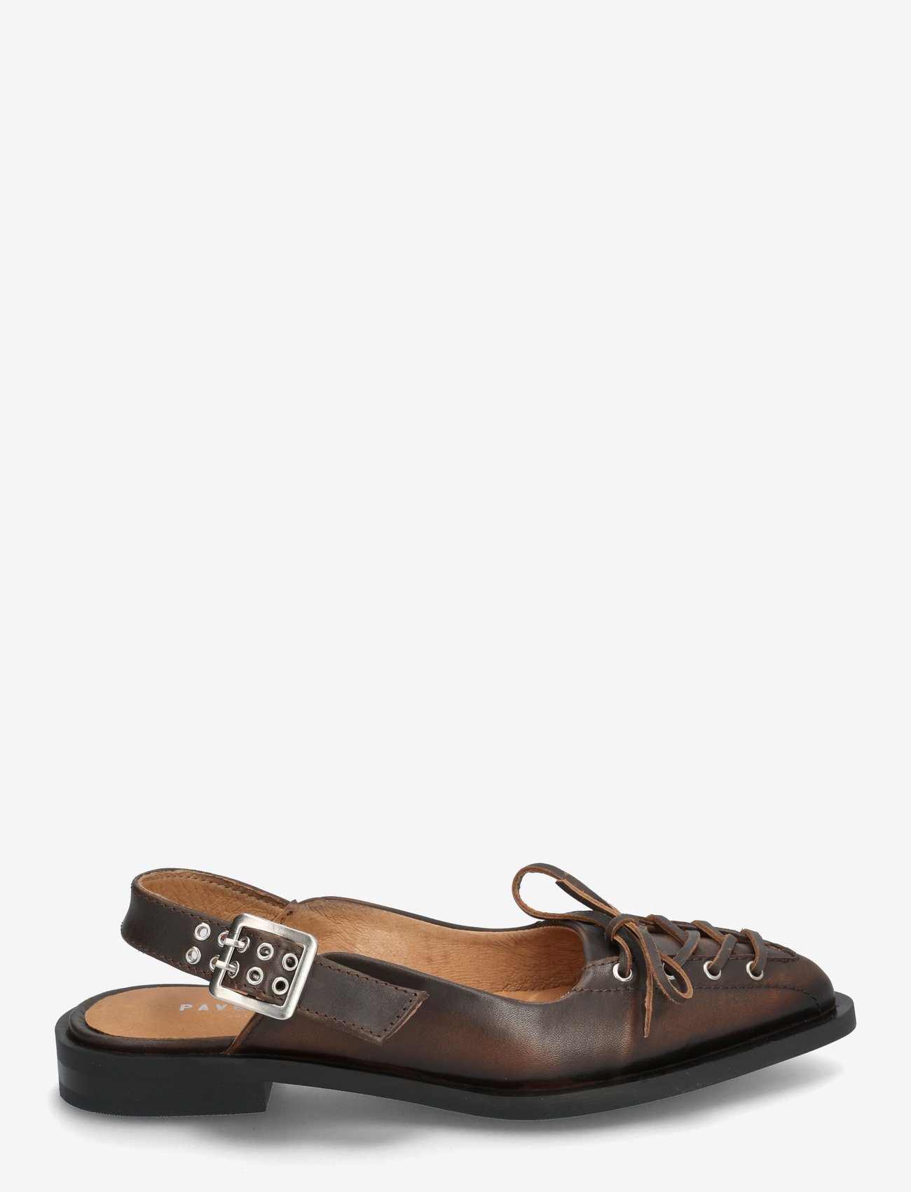 Pavement - Athena Slingback - platta slingbacks - brown matte - 1